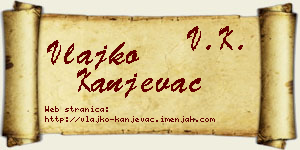 Vlajko Kanjevac vizit kartica